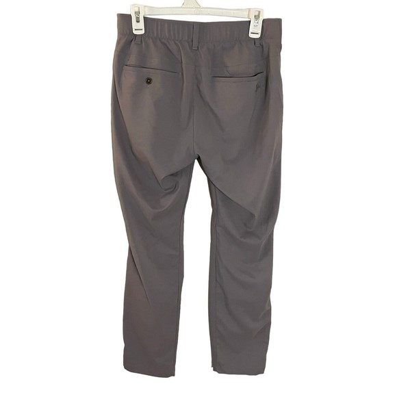 Under Armour‎ Pants Mens 30 x 31 Match Play Golf Chino Stretch Flat Front Gray - Picture 2 of 8